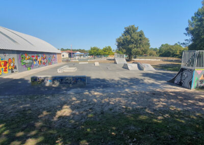 Plan large du skatepark de Lanton