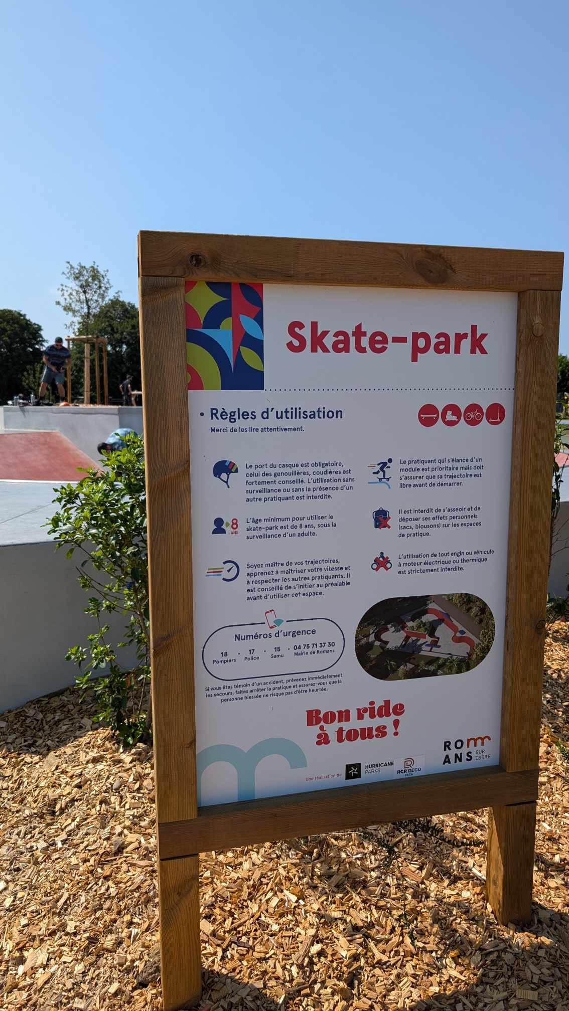 Réglement du skatepark de roman-sur-Isère