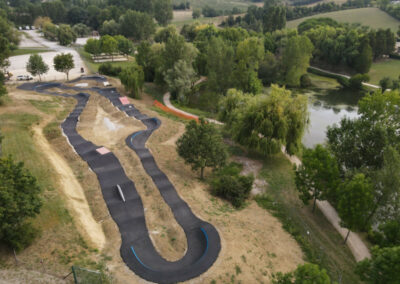 Présentation complète du pumptrack de Lautrec (81) inauguré début octobre 2024