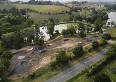 Présentation complète du pumptrack de Lautrec (81) inauguré début octobre 2024