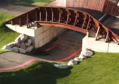 Présentation complète de la pumptrack de La Roquebillière (06) avec son impressionnant passage sous un pont