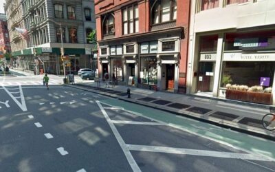 Bande cyclable de Broadway à New-York