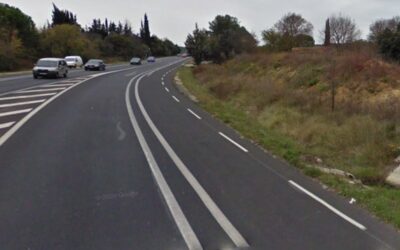 Bande cyclable du Martinet à Clapiers