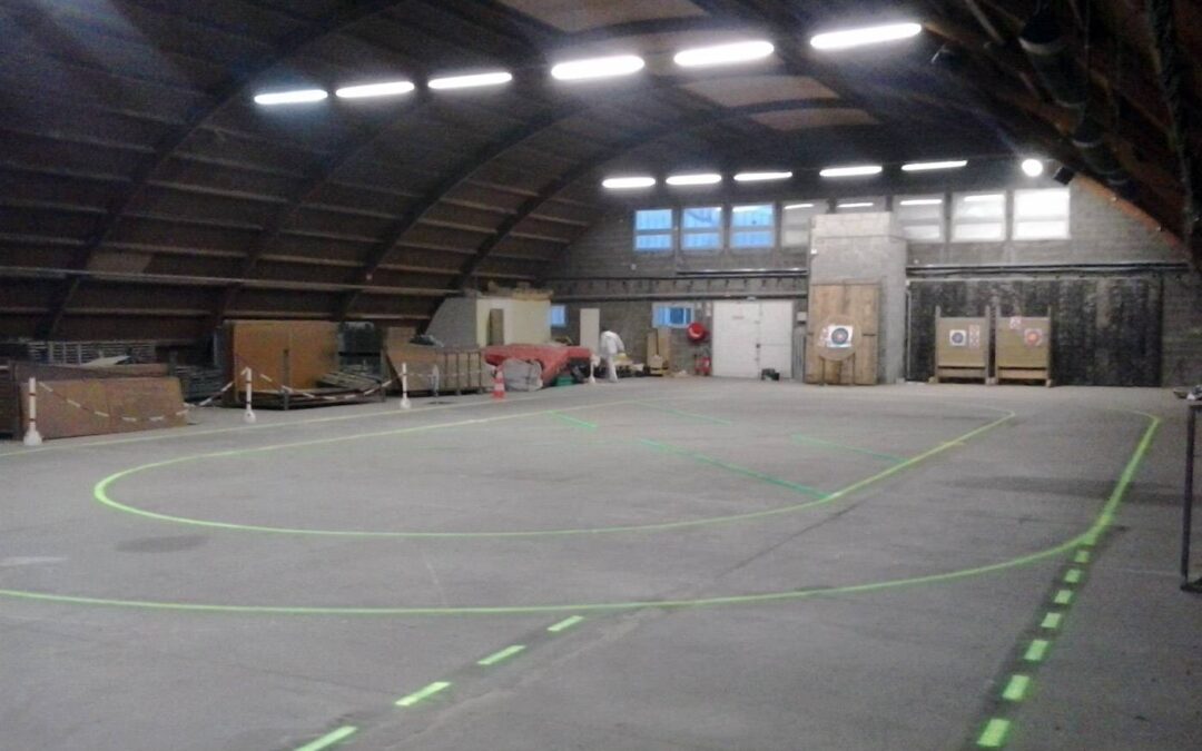 Le hangar du Roller Club Mélusin
