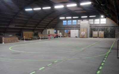 Le hangar du Roller Club Mélusin