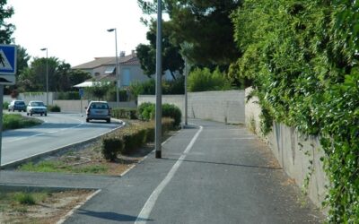 Piste cyclable de la route de Peyrols