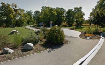 Piste cyclable du canal de Neuf Brisach entre Kunheim et Biesheim