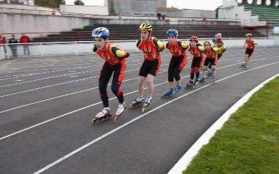 Piste d&rsquo;athlétisme en dur du stade Espinassou à Niort