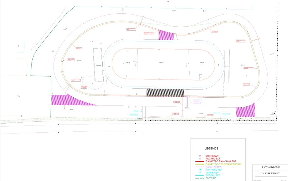 Piste du patinodrome Jacques Fronton à Valence-d’Agen
