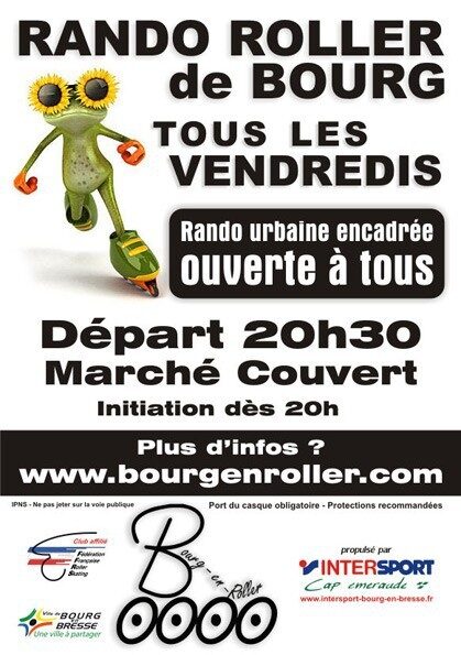 Rando roller populaire de Bourg-en-Bresse (01)