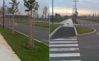 Routes, pistes, places du Carré Sénart à Lieusaint