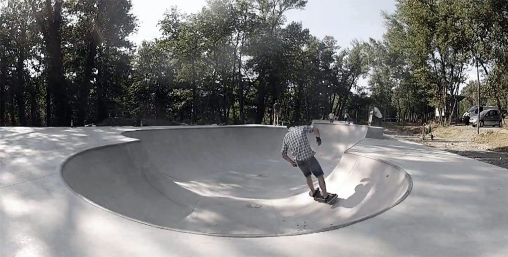 Skatepark en béton de Dardilly
