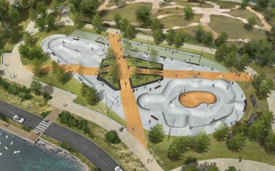 Skatepark en béton de Marignane