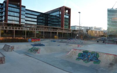Skatepark en béton de Rueil-sur-Seine