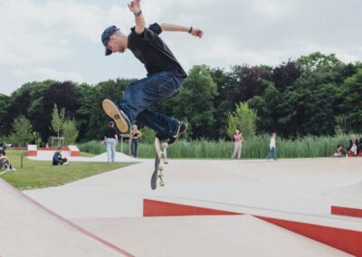 Skatepark parc Georges Valbon à La Courneuve