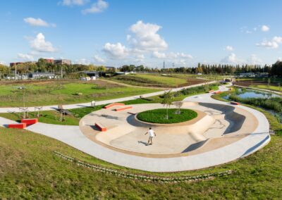 Skatepark parc Georges Valbon à La Courneuve