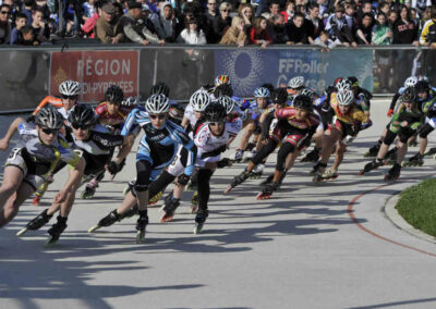 Course de roller à l'occasion des 3 Pistes 2024